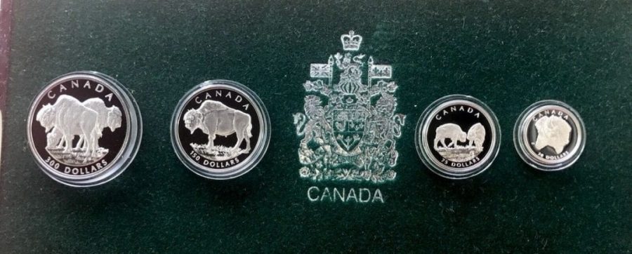 1997 Platinum Canada 1.85oz Proof Coin Set - 413 Minted - Wood Bison