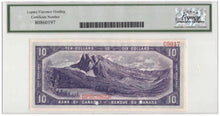 Load image into Gallery viewer, 1954 Bank of Canada $10 Devil Face Specimen Banknote BC-32s - LCG Gem UNC-66 PPQ
