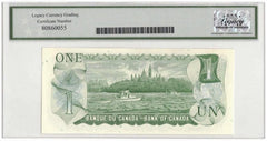 1973 Bank of Canada $1 Banknote 2 Million Serial BC-46a - LCG Gem UNC-65 PPQ