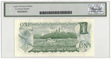 Load image into Gallery viewer, 1973 Bank of Canada $1 Banknote 9 Million Serial BC-46a - LCG Choice UNC-64 PPQ

