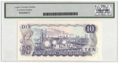1971 Bank of Canada $10 Banknote 7 Million Serial BC-49c - LCG Choice UNC-64 PPQ