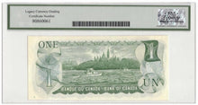 Load image into Gallery viewer, 1973 Bank of Canada $1 Banknote Serial #1 BC-46a - LCG Choice UNC-63 PPQ
