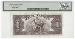 1935 Bank of Canada $100 Banknote BC-15 - LCG AU-53