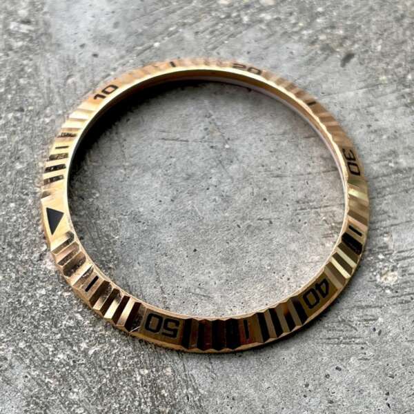 Genuine 36mm Rolex Datejust Fluted Rose Gold Bezel Turn o Graph -116264