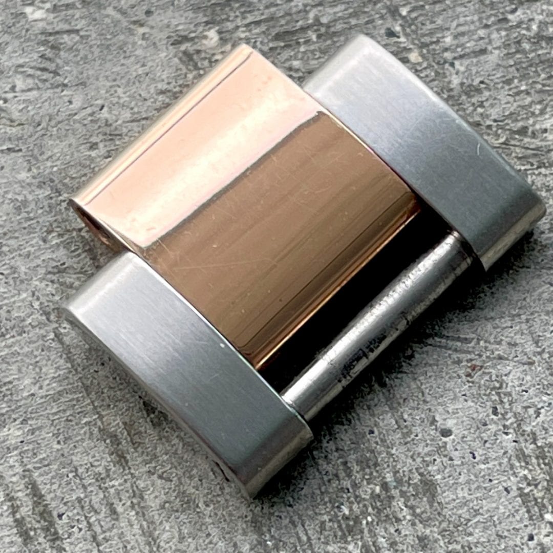 Rolex 18K Rose Gold 15.5 mm Oyster Solid Gold Link