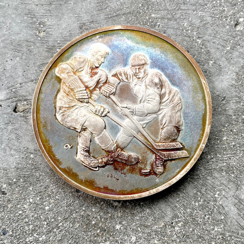 1972 Canada vs USSR Silver medal with incredible toning!