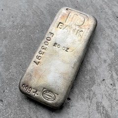 Johnson Matthey Poured 20 oz TD Toronto Dominion Silver bar