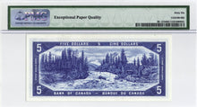 Load image into Gallery viewer, 1954 Bank of Canada $5 Devil Face Note - PMG Gem UNC-66 EPQ

