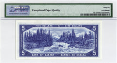 1954 Bank of Canada $5 Devil Face Note - PMG Gem UNC-66 EPQ