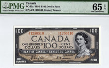 Load image into Gallery viewer, 1954 Bank of Canada $100 Devil Face Note BC-35a- PMG Gem UNC-65 EPQ
