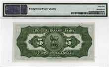 Load image into Gallery viewer, 1934 Imperial Bank of Canada $5 Note - PMG Gem UNC-65 EPQ
