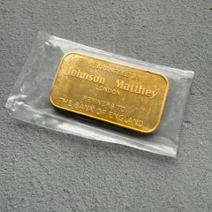Johnson Matthey London 50 Gram Bank of Engelhard Gold Bar Struck .9999+