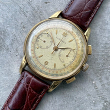 Load image into Gallery viewer, 38mm Longines 18K Yellow Gold Chronograph 5966 - 30CH Movement
