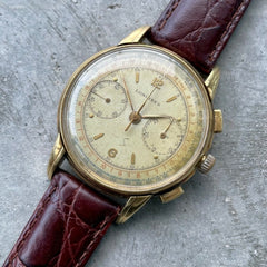 38mm Longines 18K Yellow Gold Chronograph 5966 - 30CH Movement