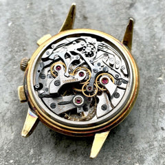 38mm Longines 18K Yellow Gold Chronograph 5966 - 30CH Movement
