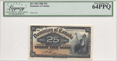 1900 25 Cent Dominion of Canada DC-15b Legacy 64