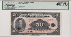 1935 English $50 Bank of Canada BC-13 Legacy EF 40