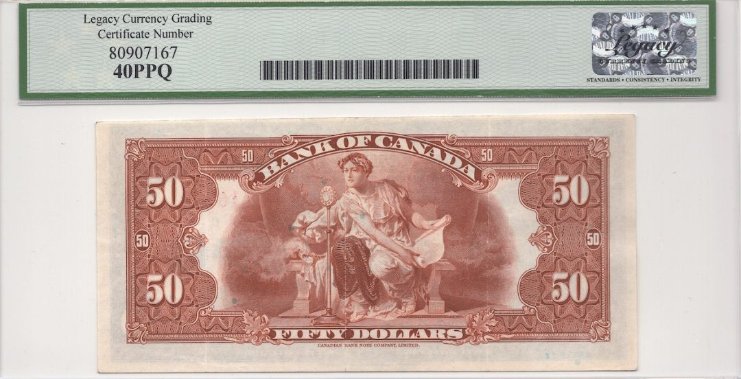 1935 English $50 Bank of Canada BC-13 Legacy EF 40