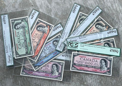 ✪ 1954 Bank of Canada Devil Face - Devil's Face Specimen Set $1-$1000 -Very Rare