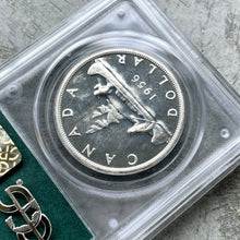 Load image into Gallery viewer, 1956 Canada 1 Dollar Silver Coin One Dollar Proof Like PCGS Gem PL 67 Old Holder
