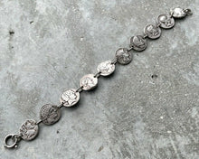 Load image into Gallery viewer, Vintage Coin Bracelet Roman Republic - Julius Caesar 46-45 BC Military Mint
