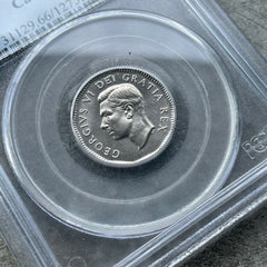 1949 Canada 5 Cent Nickel Coin - PCGS Gem Unc 66
