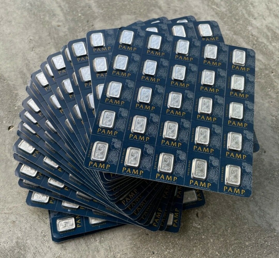25 x 1 Gram Pamp Suisse Fortuna .9995 $50 Sealed Platinum