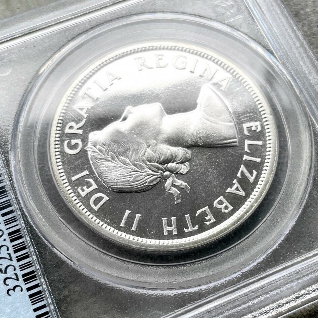 1956 Canada 1 Dollar Silver Coin One Dollar Proof Like PCGS Gem PL 67+ Cameo