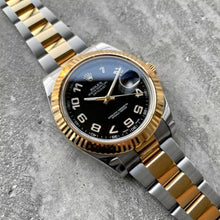 Load image into Gallery viewer, 2014 Rolex 41 mm Datejust 116333 Two Tone Gold - Oyster Bracelet Black Arabic
