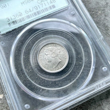 Load image into Gallery viewer, 1901 Canada 10 Cent Silver Dime Coin - PCGS Choice Unc 64

