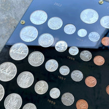 Load image into Gallery viewer, 13 x Canada Year Silver Sets Unc + Proof Like 1953 - 1964
