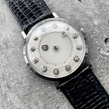 Load image into Gallery viewer, Vintage Lecoultre Mystery Dial 14k White gold Diamond Ref 182 Stunning condition
