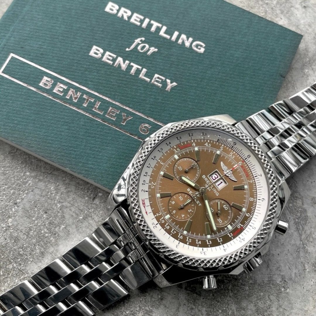 2009 Breitling Bentley 49mm Stainless Steel A44362 Bronze Box + Papers + Unworn