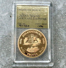 1986 South Africa Gold Coin Proof 1 oz - South Africa Coin Exchange Johannesburg