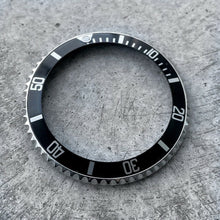 Load image into Gallery viewer, 1990s Original Rolex 16610 Submariner black complete Bezel Insert assembly
