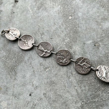 Load image into Gallery viewer, Vintage Coin Bracelet Roman Republic - Julius Caesar 46-45 BC Military Mint
