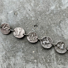 Load image into Gallery viewer, Vintage Coin Bracelet Roman Republic - Julius Caesar 46-45 BC Military Mint
