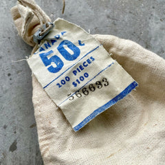 1960s Canada 50 cent Silver pieces coins - Perfectly Sealed 1960s Canvas bag