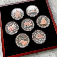 Load image into Gallery viewer, 2018 Canada .9999 Silver 5oz x 7 Coin Big Coin Set
