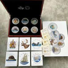 Load image into Gallery viewer, 2016 Canada .9999 Silver 5oz x 6 Coin Big Coin Set
