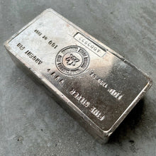 Load image into Gallery viewer, VINTAGE Royal Canadian Mint RCM 100 oz .999 Silver Bar - Attractive condition

