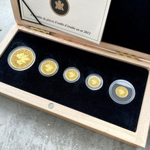 Load image into Gallery viewer, 2012 Canada 5 Nines Pure .99999 Gold Coin Fractional Set 1.44oz
