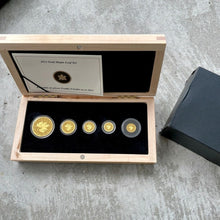 Load image into Gallery viewer, 2012 Canada 5 Nines Pure .99999 Gold Coin Fractional Set 1.44oz

