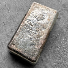 Load image into Gallery viewer, 10 oz .999 Silver Johnson Matthey Poured JM bar Large Logo with Nice pour lines
