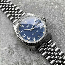 Load image into Gallery viewer, 1984 Rolex Oyster Perpetual Date 36mm Stainless 16030 - Blue Buckley Dial
