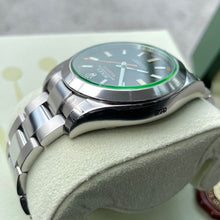 Load image into Gallery viewer, 2010 Rolex Milgauss Black Green Dial 116400 GV - Box / Papers - Fully Stickered
