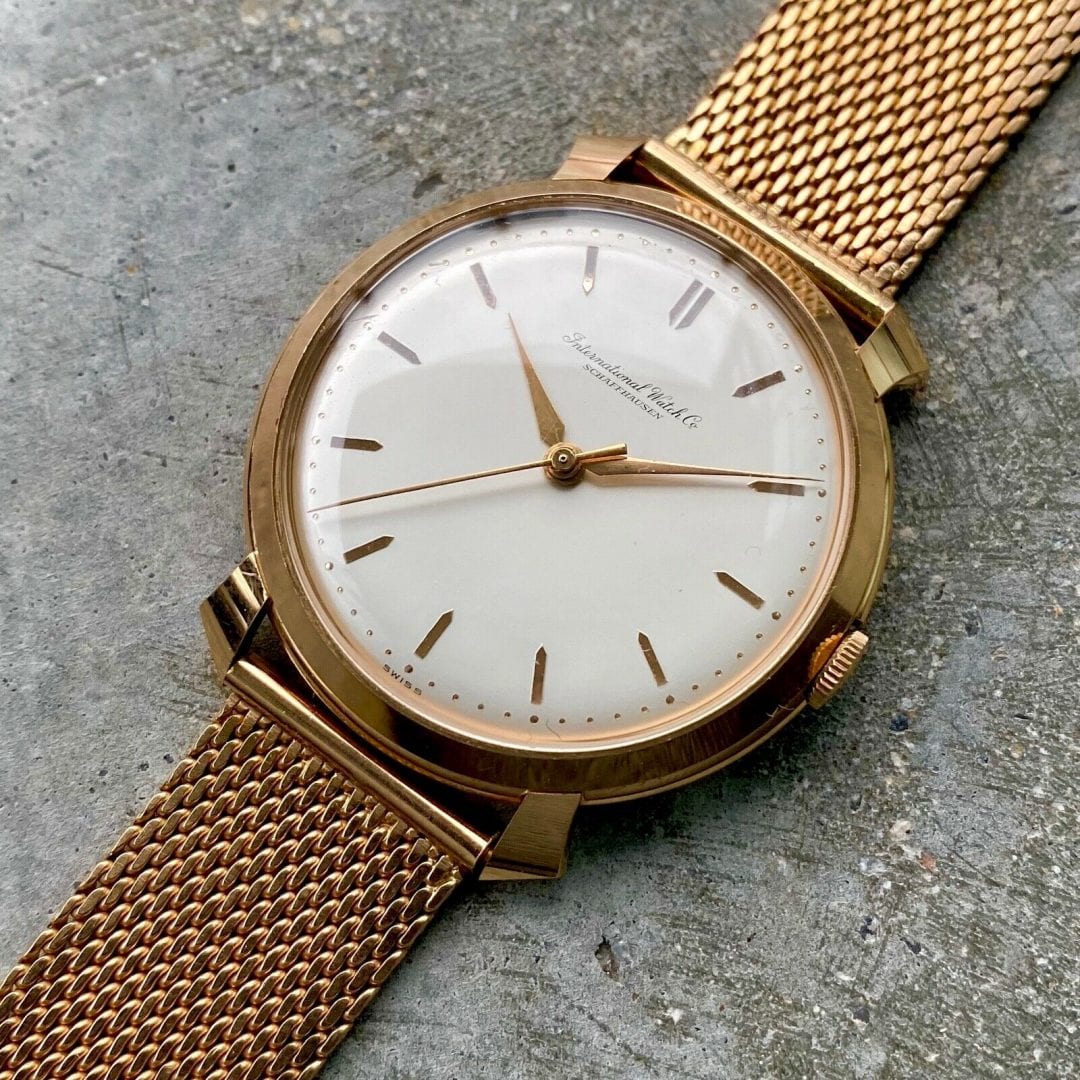 Massive 37 mm 18K Rose Gold IWC International Watch Company - New Old Stock