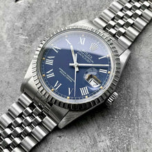 Load image into Gallery viewer, 1984 Rolex Oyster Perpetual Date 36mm Stainless 16030 - Blue Buckley Dial
