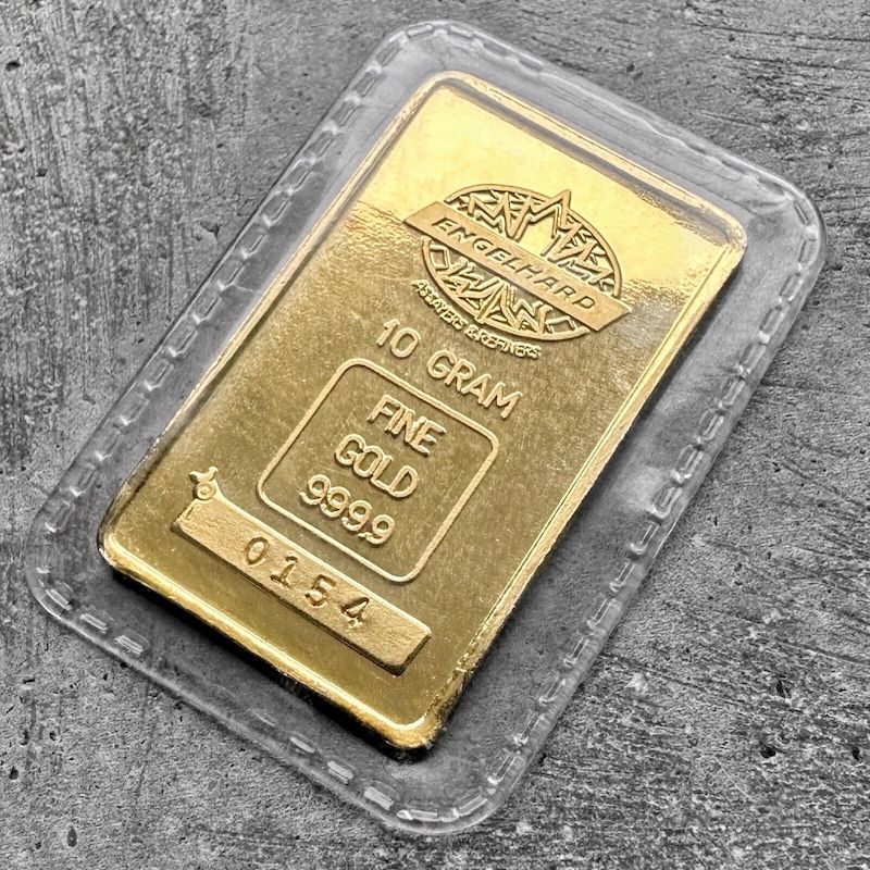 Vintage Engelhard Maple Leaf 10 gram Gold Bar .9999 - Sealed