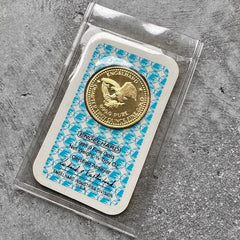 1985 Engelhard Prospector 1/4 oz Gold Round .9999 1/4oz - Sealed in Assay Card
